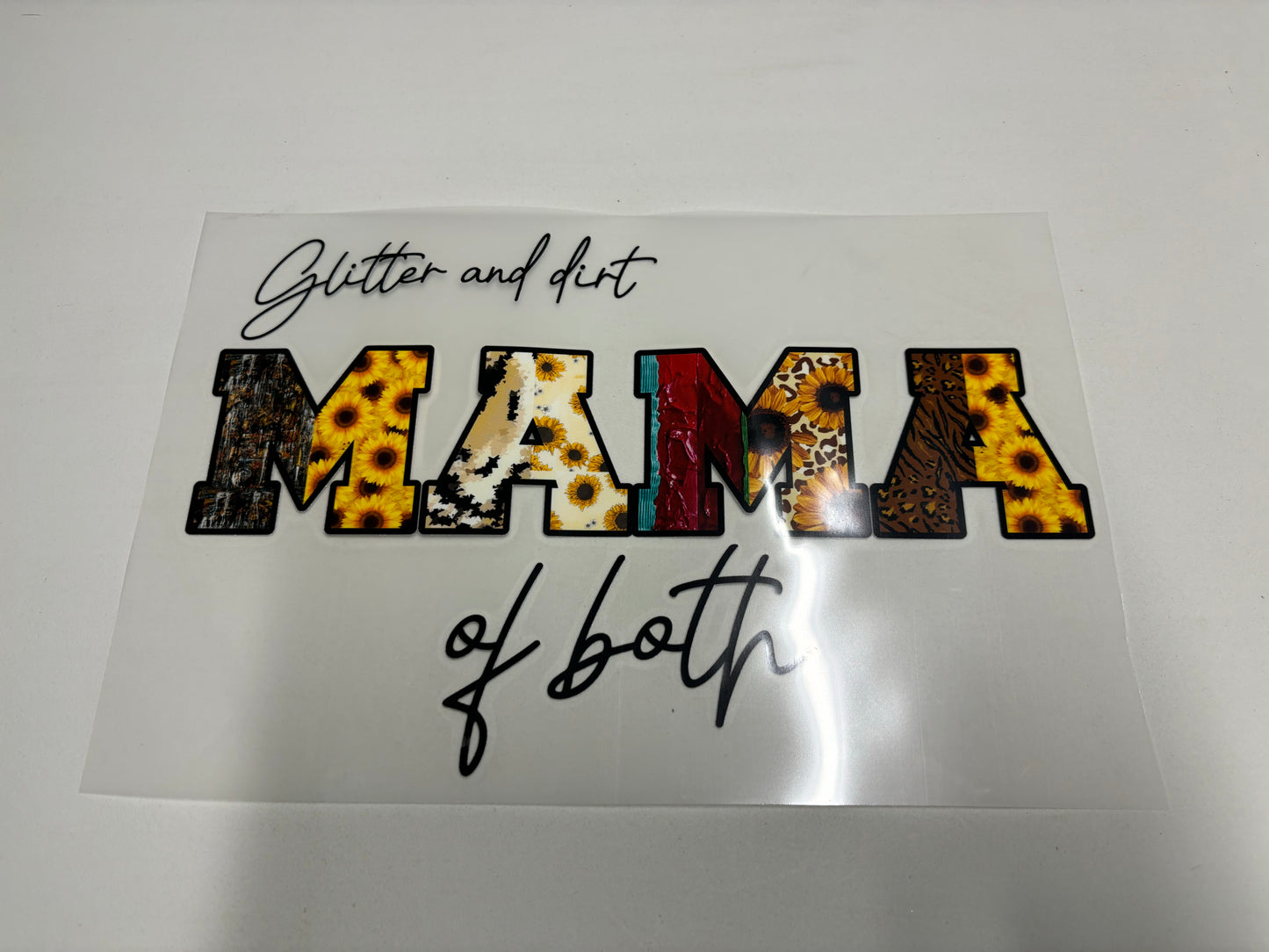 Glitter & Dirt Mama of Both - DTF TRANSFER