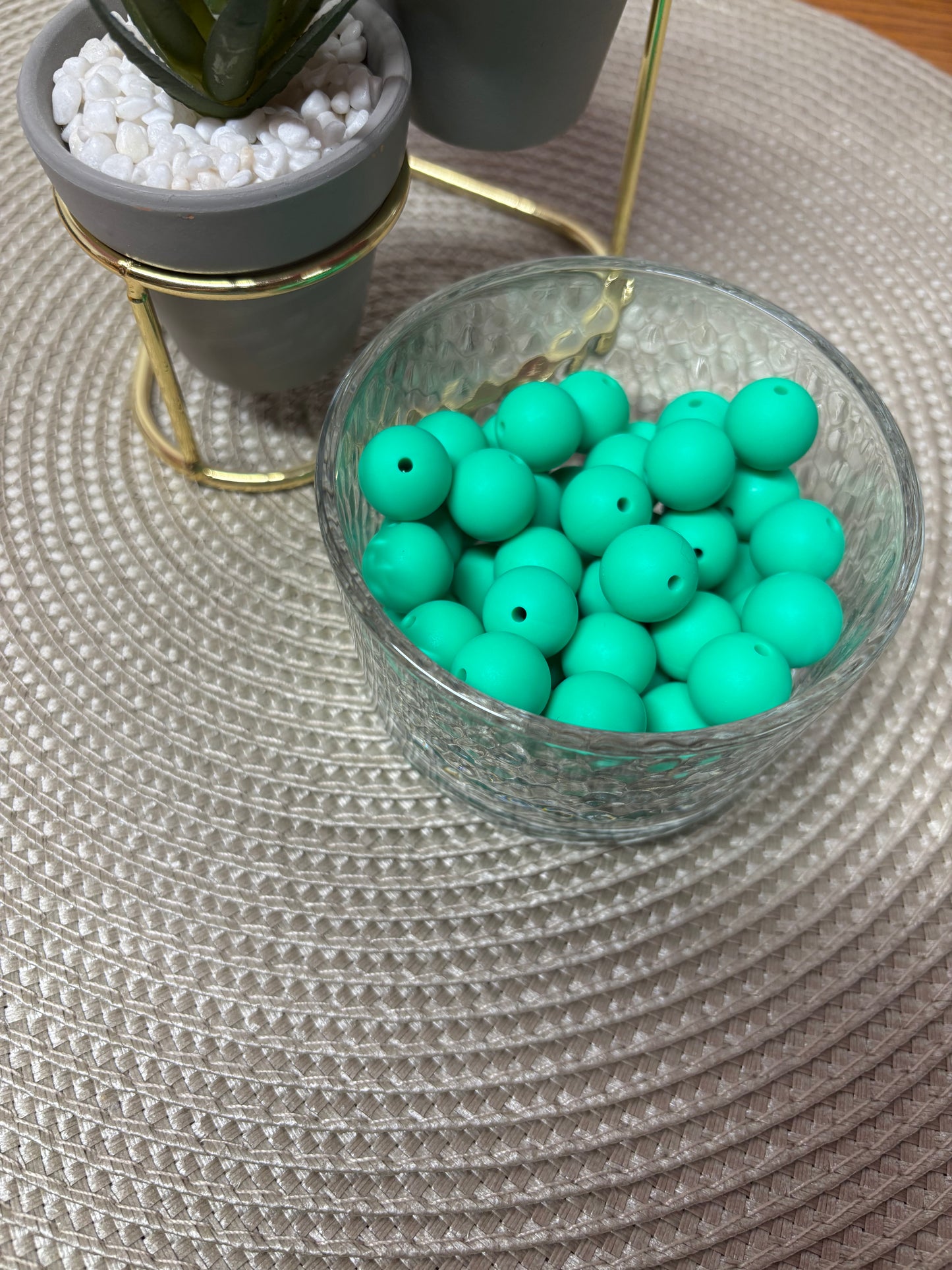 15mm Solid Silicone Beads