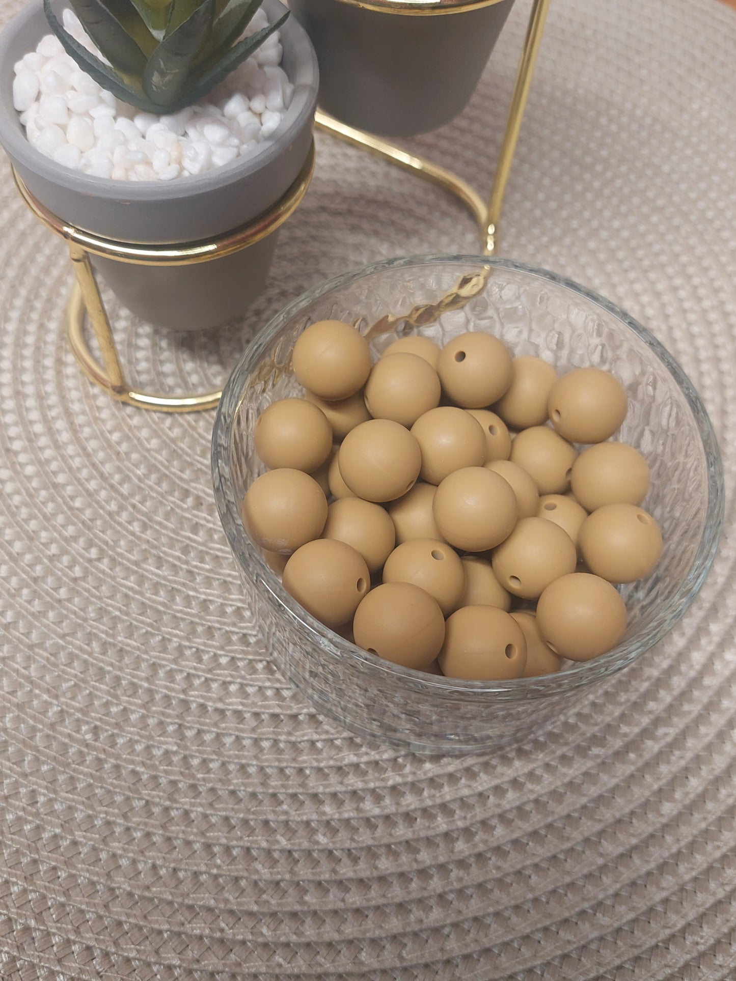 15mm Solid Silicone Beads