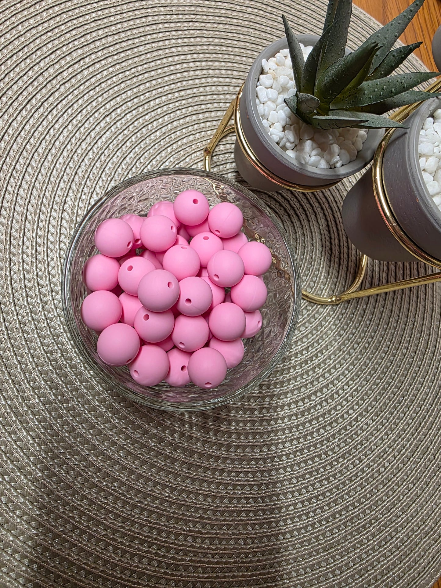 15mm Solid Silicone Beads