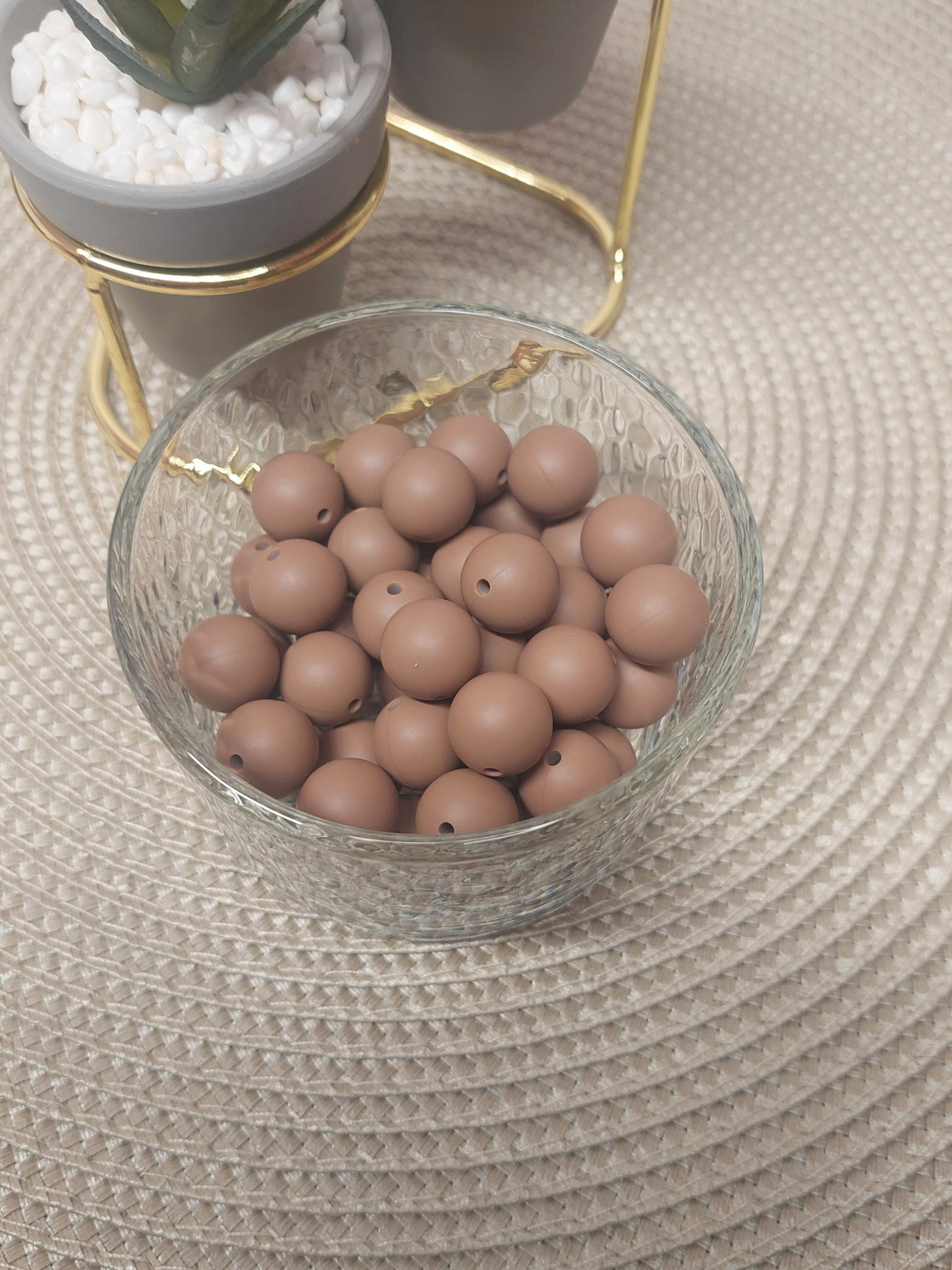 15mm Solid Silicone Beads