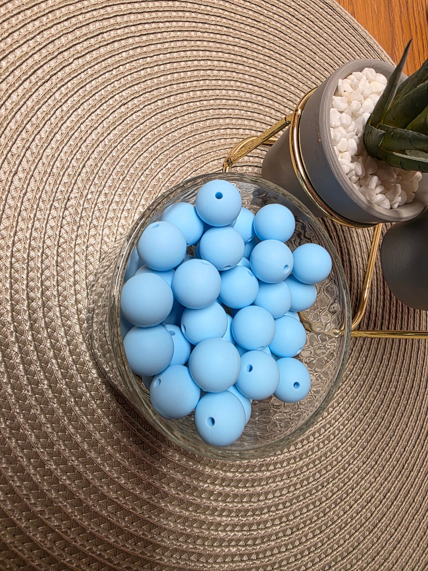 15mm Solid Silicone Beads