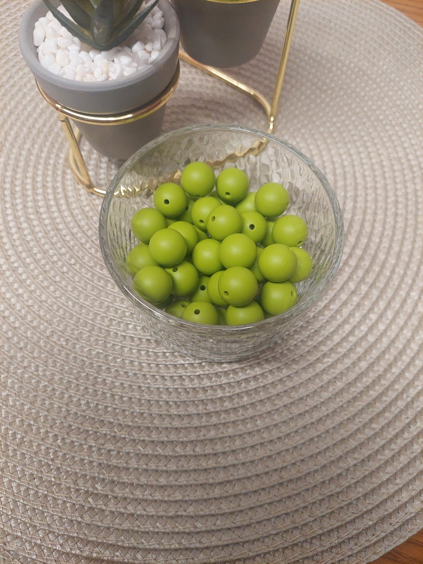 15mm Solid Silicone Beads