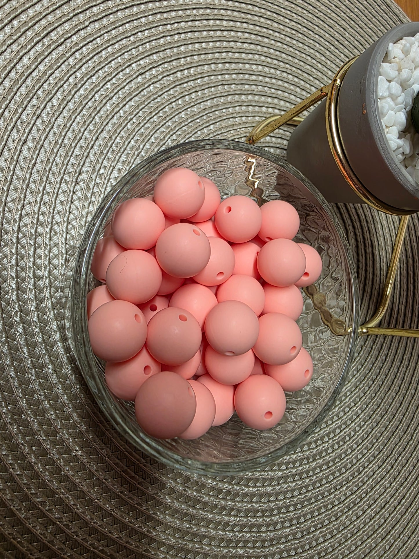 15mm Solid Silicone Beads