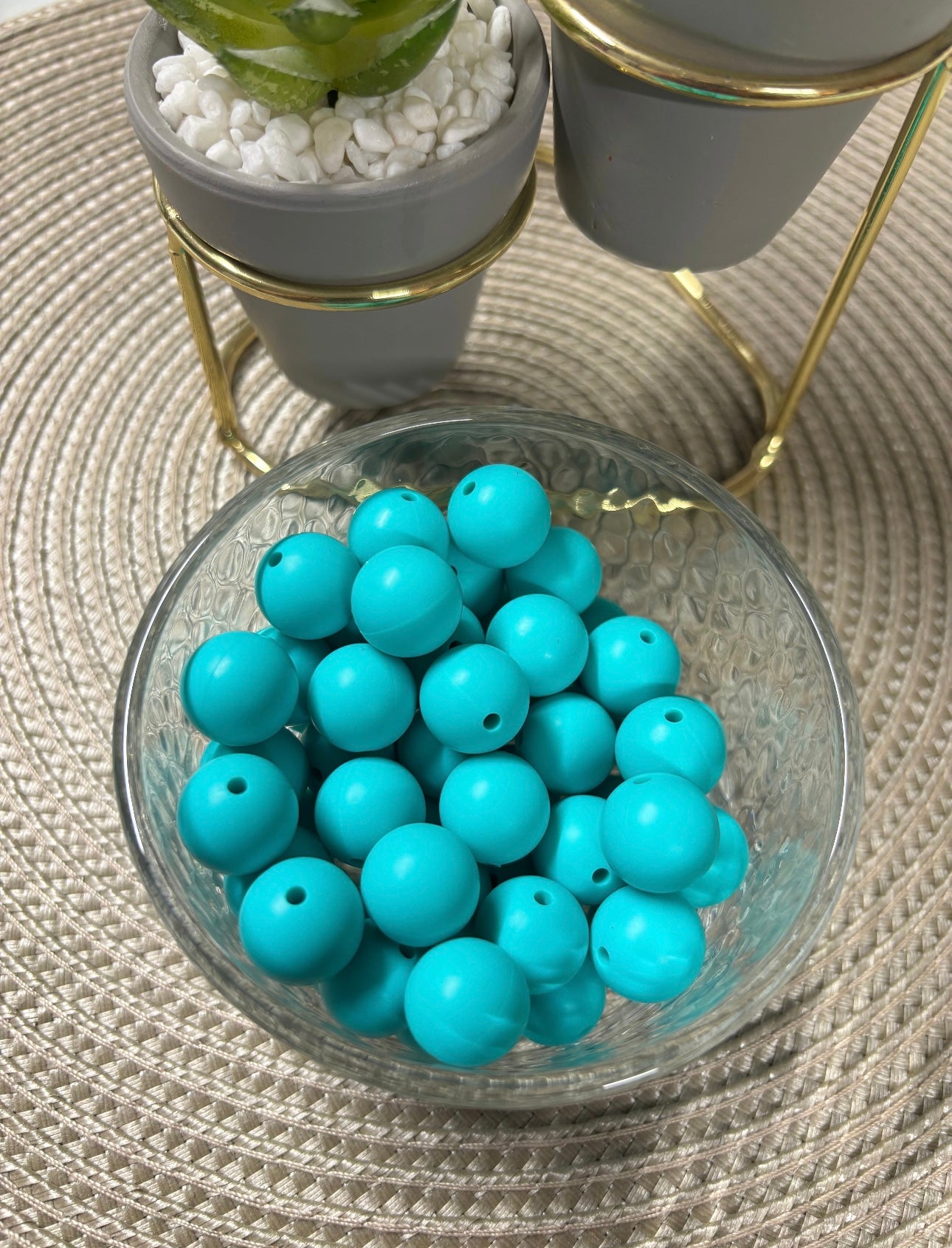 15mm Solid Silicone Beads