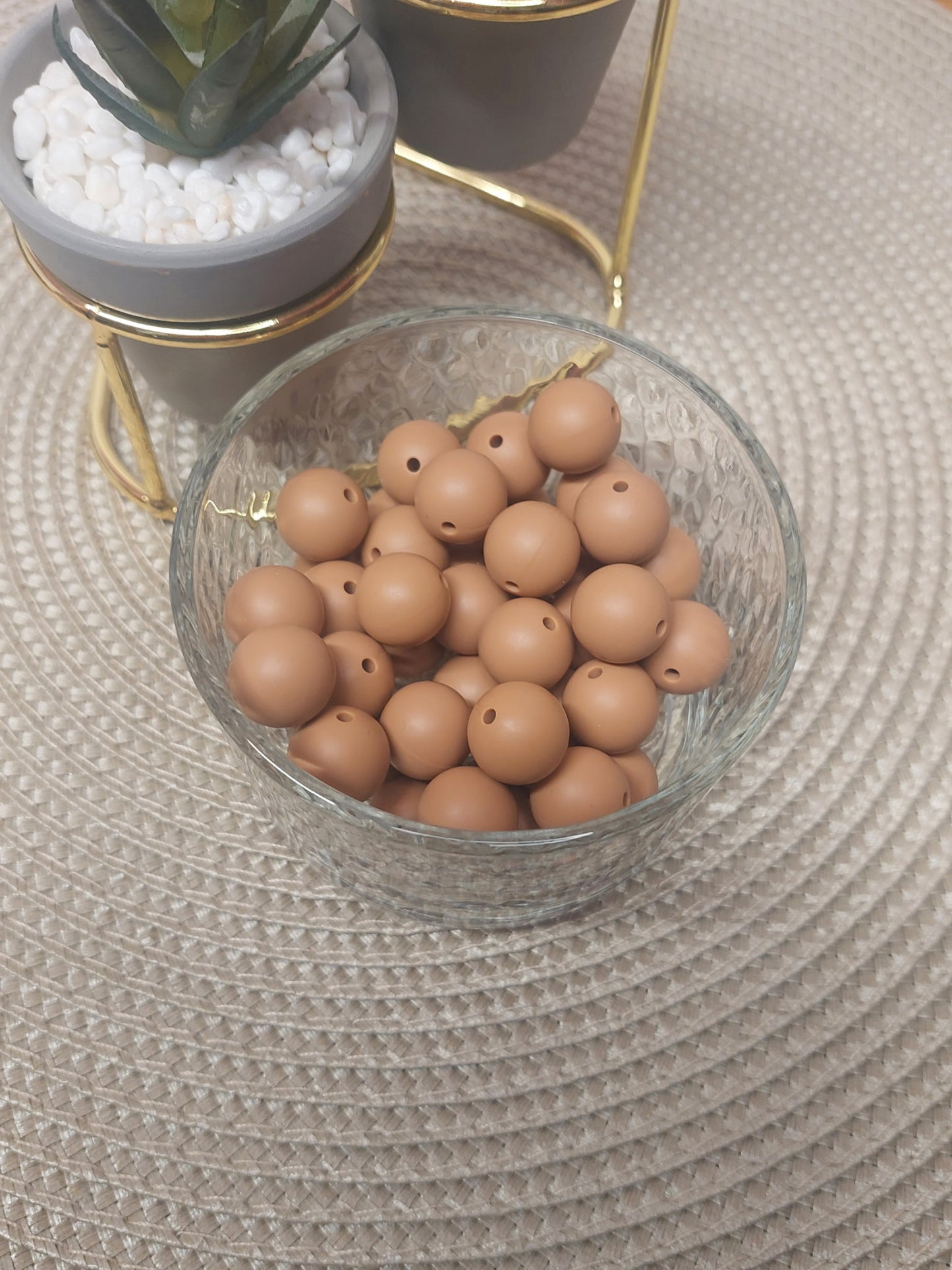 15mm Solid Silicone Beads