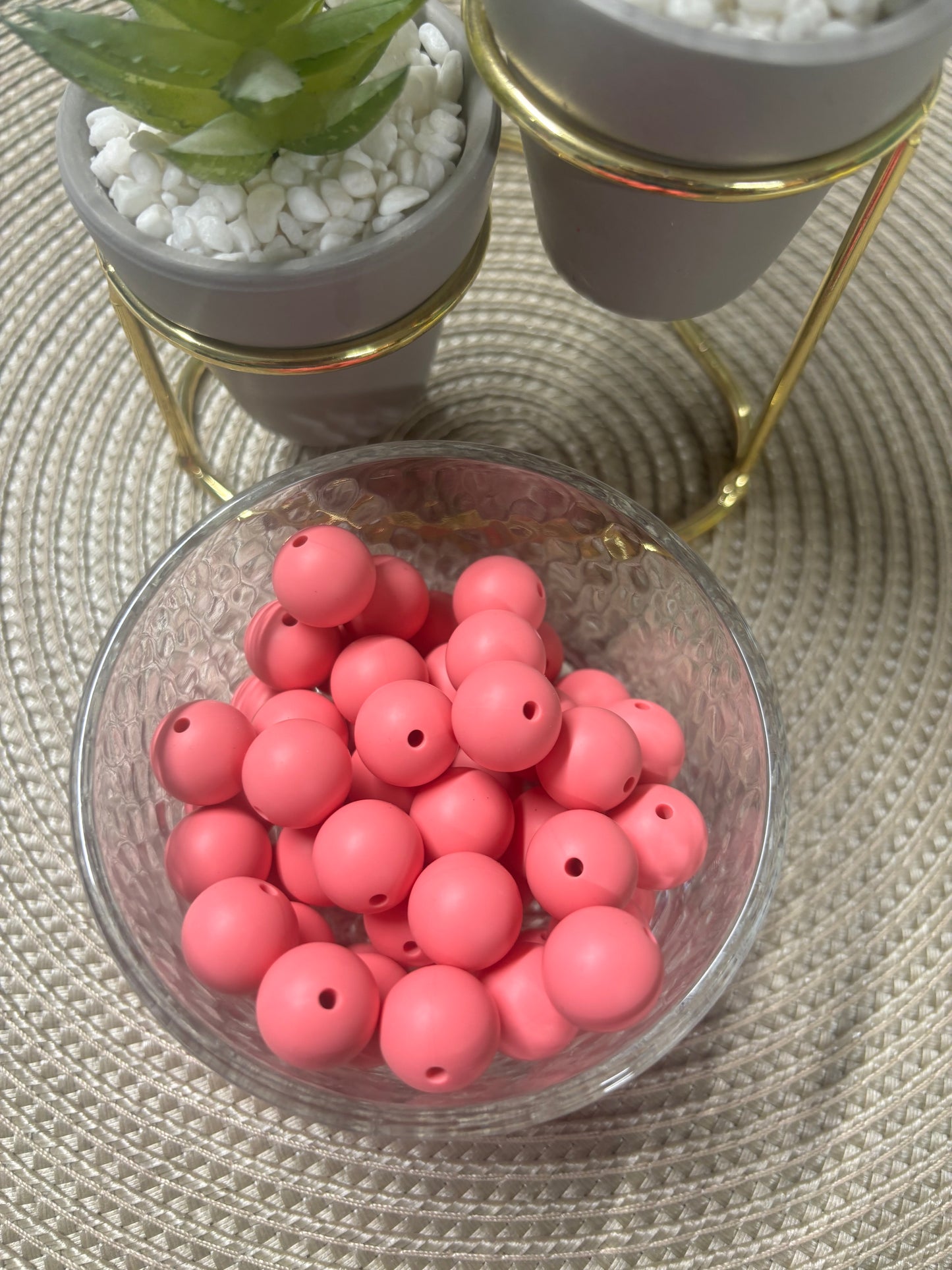 15mm Solid Silicone Beads