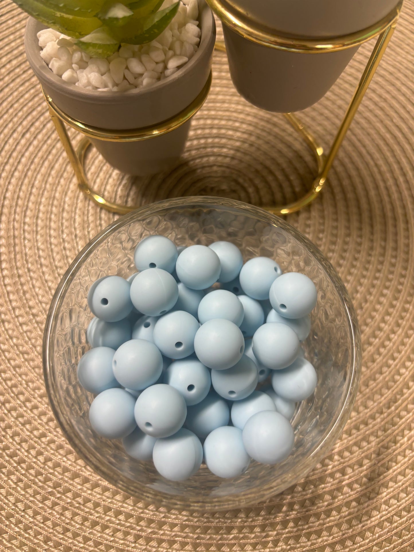 15mm Solid Silicone Beads