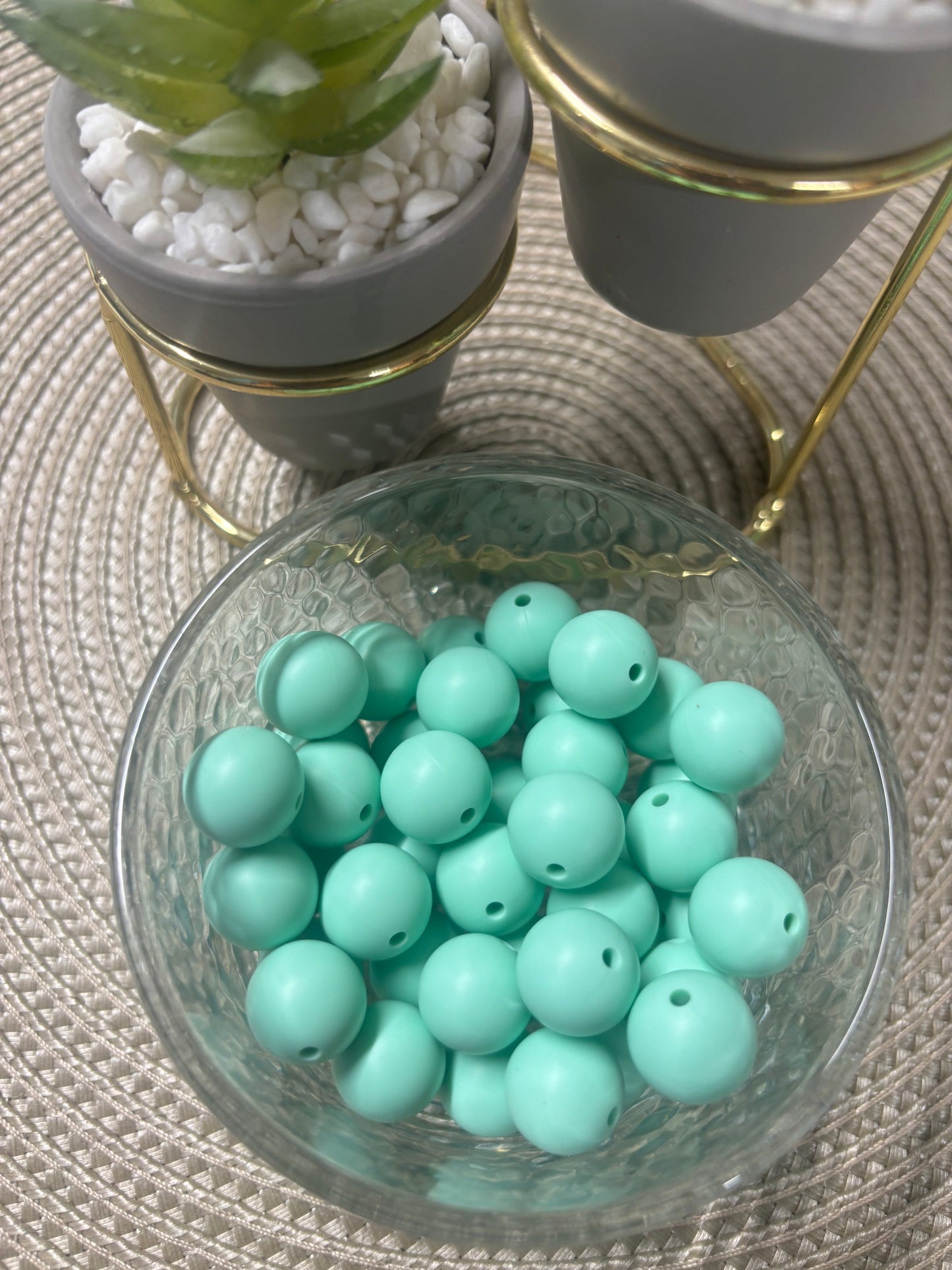 15mm Solid Silicone Beads