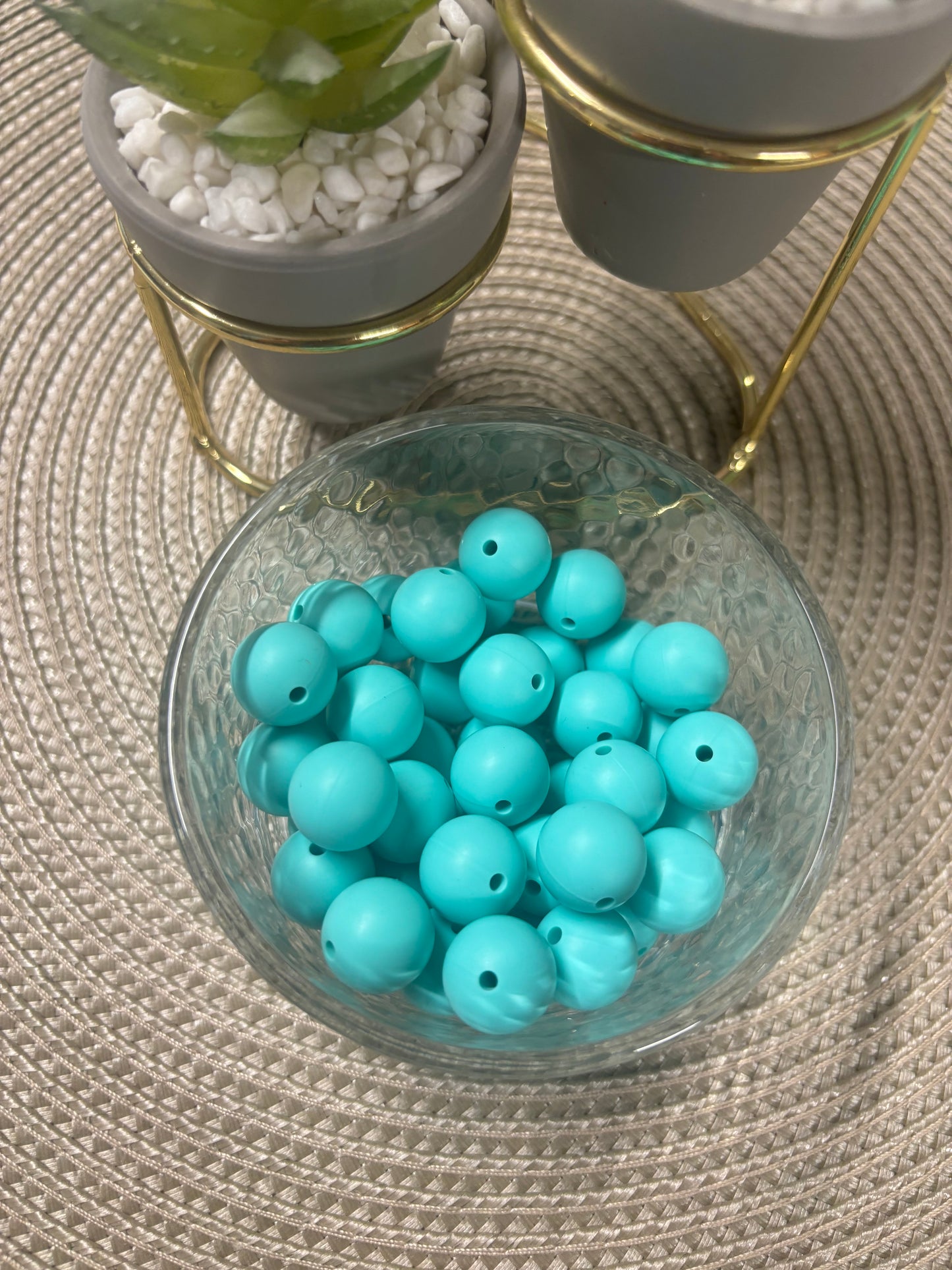 15mm Solid Silicone Beads