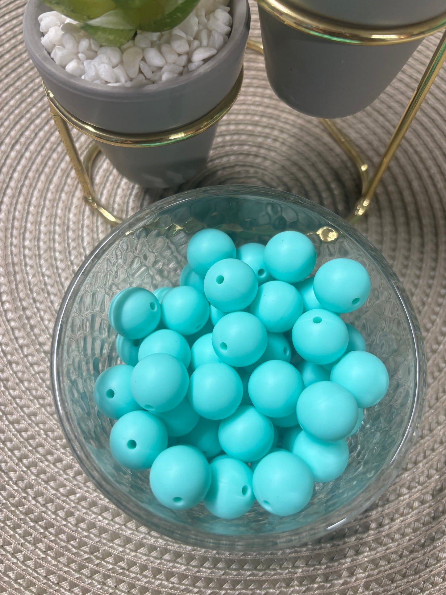 15mm Solid Silicone Beads