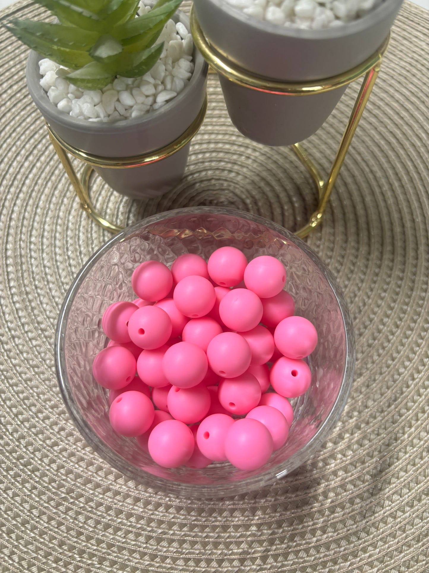 15mm Solid Silicone Beads