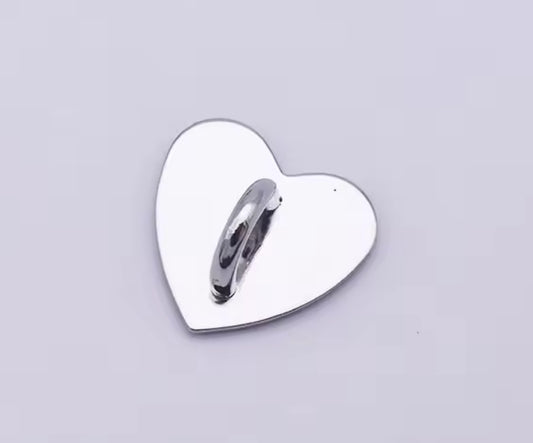 Adhesive Metal Hearts - 2 pack