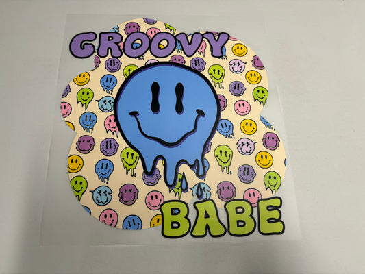 Groovy Babe - Clear Film Transfer