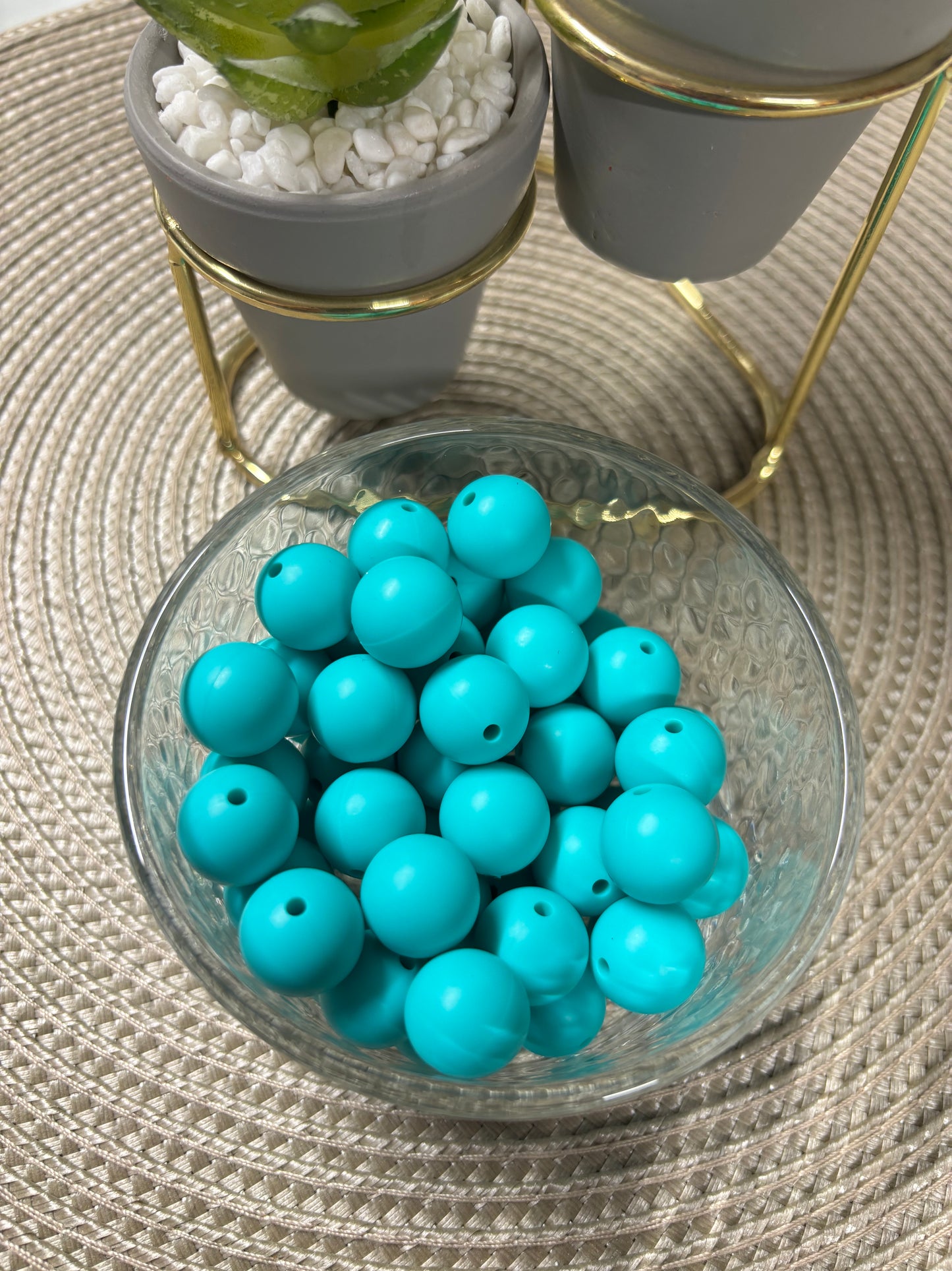 15mm Solid Silicone Beads