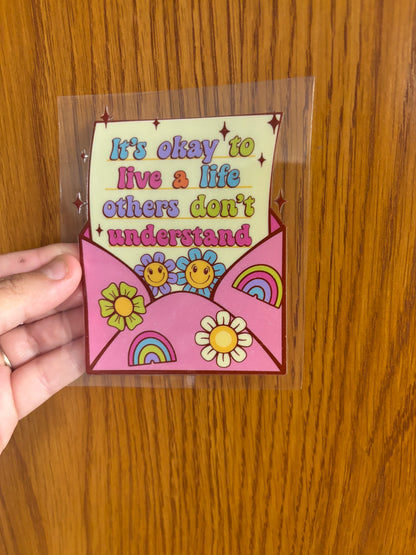 UV DTF DECAL