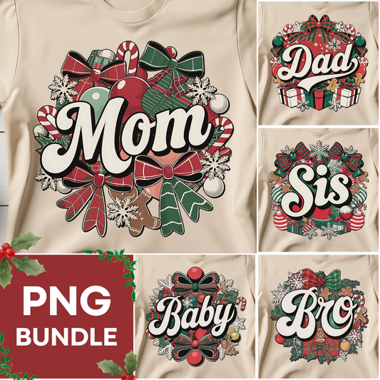 Matching Christmas Shirts for Family - Transfer