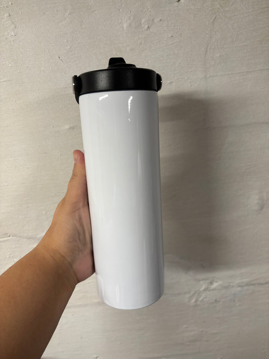 20oz Tumbler with Pops-up Straw & Handle