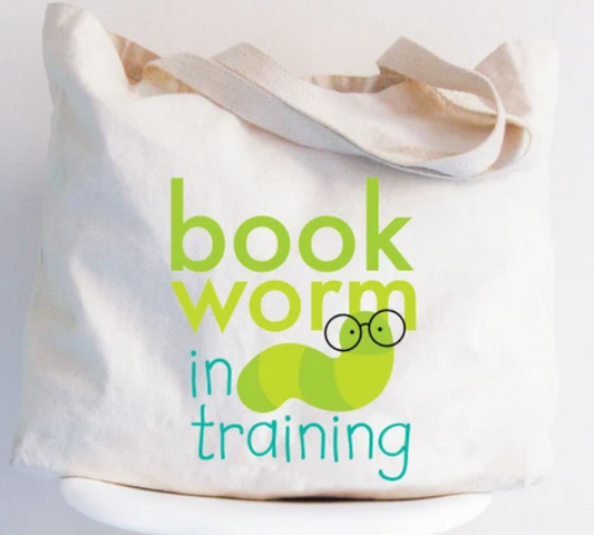 Bookworm in Training Bag (double sided)