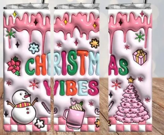 Christmas Vibes Tumbler Design