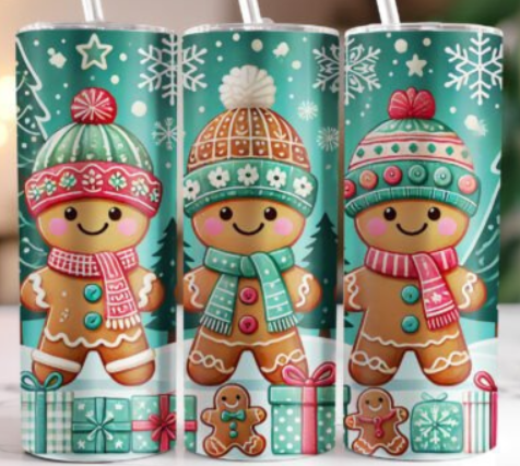 Gingerbread Christmas Tumbler Design