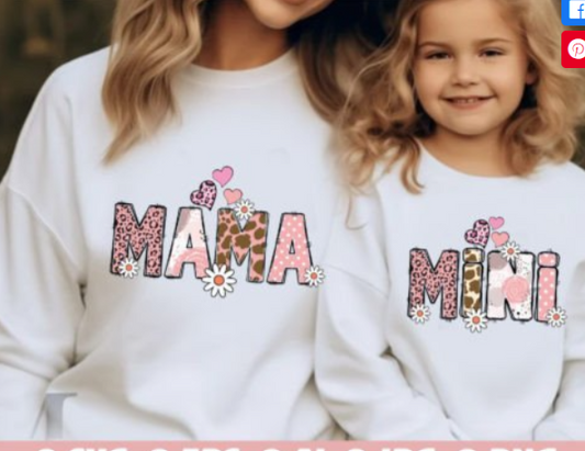 Matching Pink Mama & Mini - Transfer