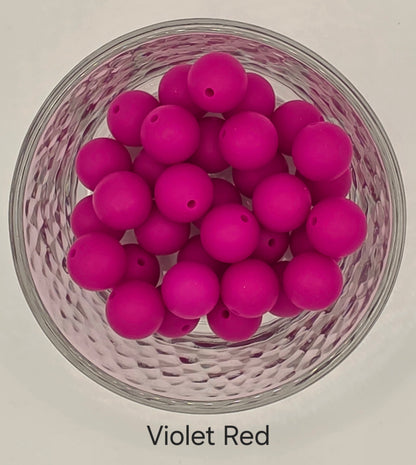 15mm Silicone Beads