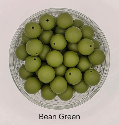 15mm Silicone Beads