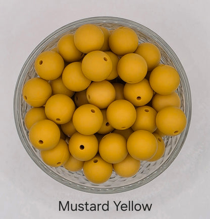 15mm Silicone Beads