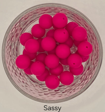 15mm Silicone Beads