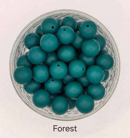 15mm Silicone Beads