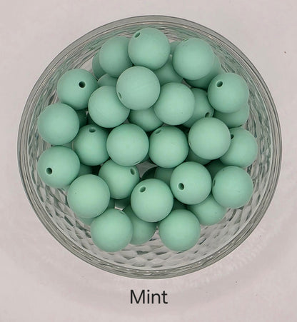 15mm Silicone Beads